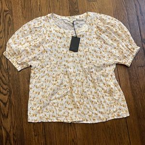 Jane and Delancey | Leaf Top | Size L NWOT